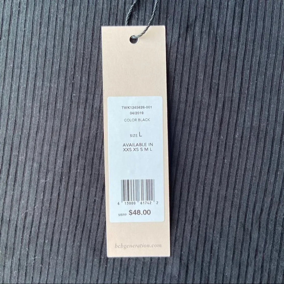 NWT BCBGeneration Solid  Crop T-shirt - Picture 6 of 9